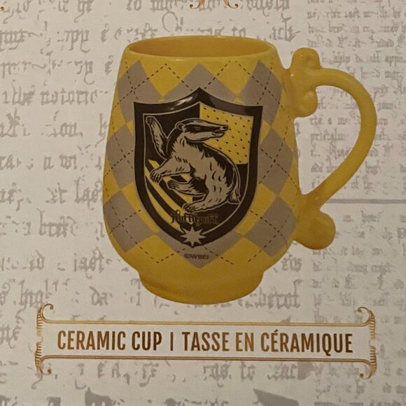 Harry Potter. The Elder Wand Replica & HUFFLEPUFF Ceramic Mug Saucer Set. Miniso - Picture 4 of 10